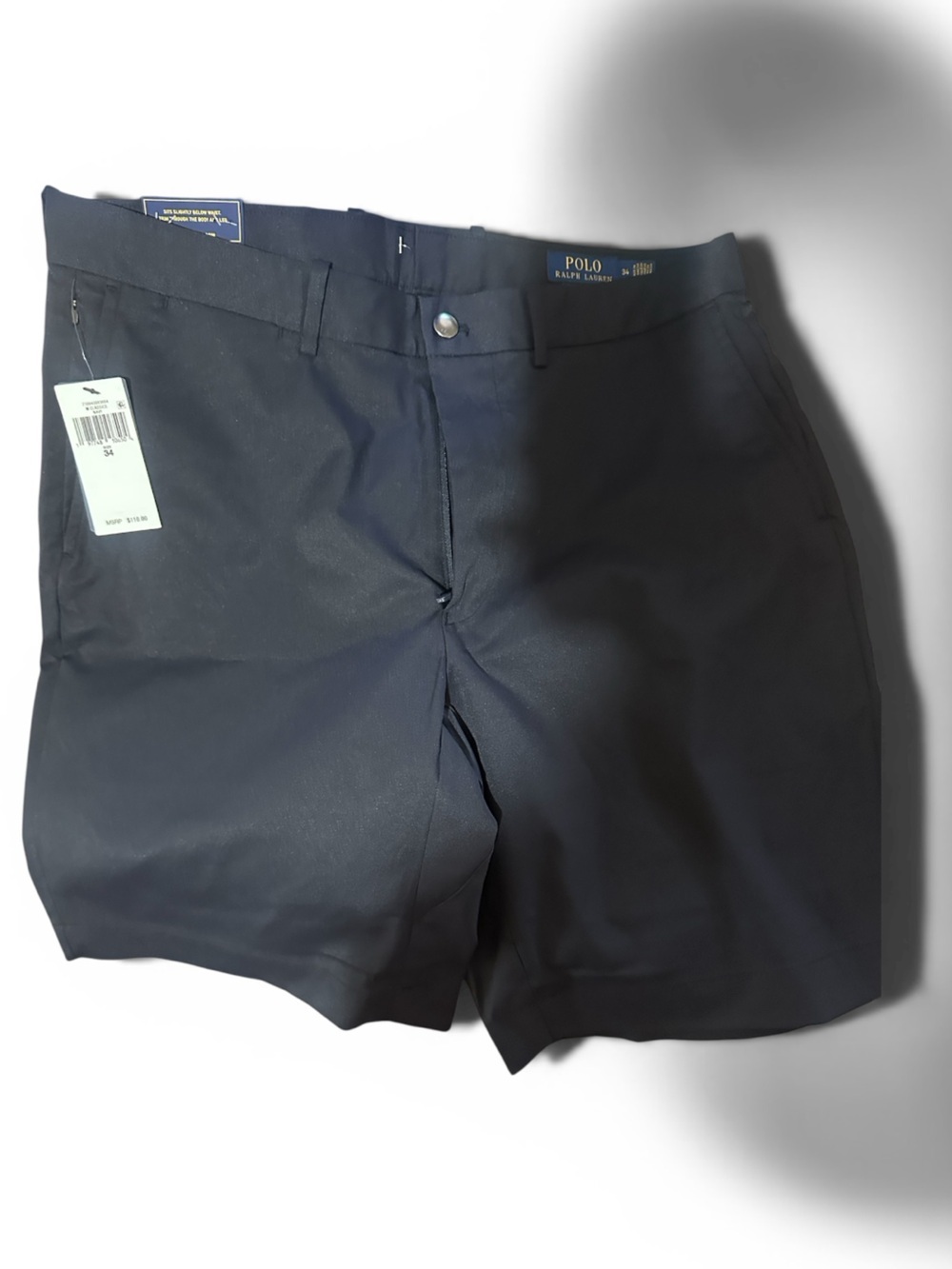 Ralph Lauren Men's Navy Flat-Front Shorts